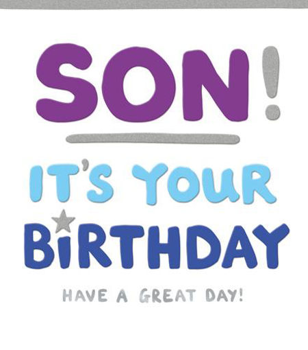 Picture of SON ITS YOUR BIRTHDAY CARD